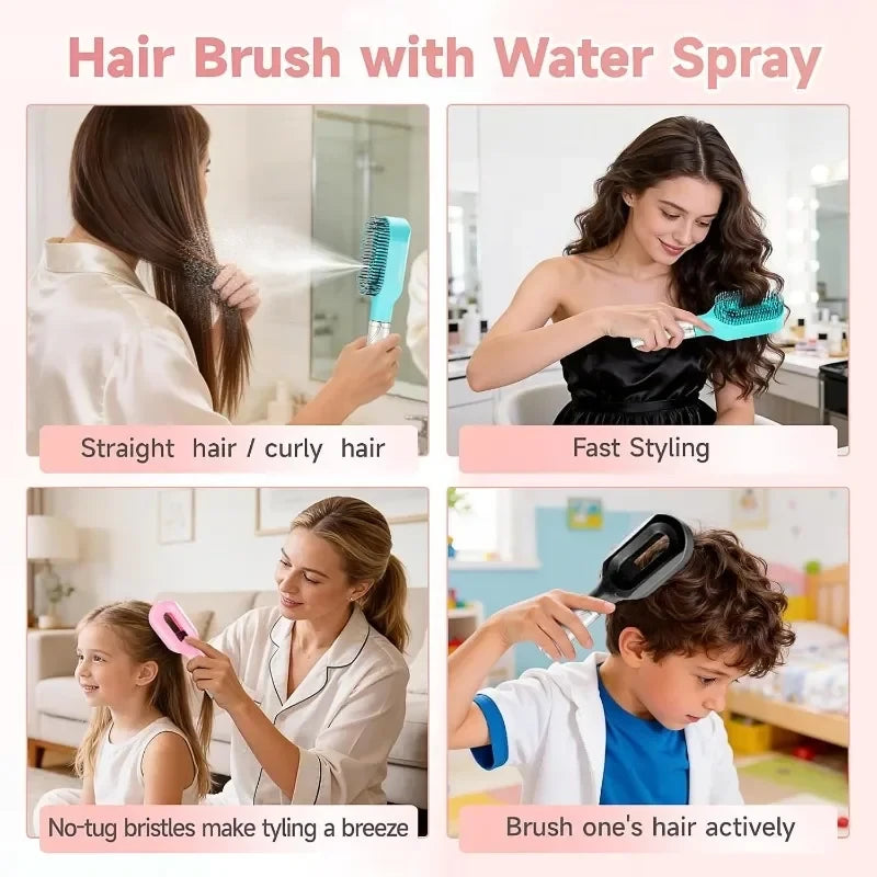 Spray Hairbrush Comb
